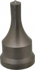 Cleveland Steel Tool - 3/8 Inch Diameter Round Ironworker Punch - 1-1/16 Inch Body Diameter, 1.24 Inch Head Diameter, 2-3/16 Inch Overall Length - Exact Industrial Supply