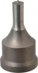 Cleveland Steel Tool - 13/32 Inch Diameter Round Ironworker Punch - 1-7/32 Inch Body Diameter, 1-3/8 Inch Head Diameter, 2-3/8 Inch Overall Length - Exact Industrial Supply