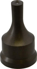 Cleveland Steel Tool - 7/16 Inch Diameter Round Ironworker Punch - 1-7/32 Inch Body Diameter, 1-3/8 Inch Head Diameter, 2-3/8 Inch Overall Length - Exact Industrial Supply