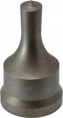 Cleveland Steel Tool - 15/32 Inch Diameter Round Ironworker Punch - 1-7/32 Inch Body Diameter, 1-3/8 Inch Head Diameter, 2-3/8 Inch Overall Length - Exact Industrial Supply