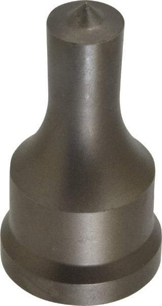 Cleveland Steel Tool - 5/8 Inch Diameter Round Ironworker Punch - 1-7/32 Inch Body Diameter, 1-3/8 Inch Head Diameter, 2-3/8 Inch Overall Length - Exact Industrial Supply