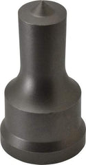 Cleveland Steel Tool - 3/4 Inch Diameter Round Ironworker Punch - 1-7/32 Inch Body Diameter, 1-3/8 Inch Head Diameter, 2-3/8 Inch Overall Length - Exact Industrial Supply