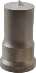 Cleveland Steel Tool - 1-1/8 Inch Diameter Round Ironworker Punch - 1-7/32 Inch Body Diameter, 1-3/8 Inch Head Diameter, 2-3/8 Inch Overall Length - Exact Industrial Supply