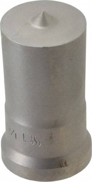 Cleveland Steel Tool - 1-1/4 Inch Diameter Round Ironworker Punch - 1-7/32 Inch Body Diameter, 1-3/8 Inch Head Diameter, 2-3/8 Inch Overall Length - Exact Industrial Supply