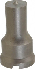 Cleveland Steel Tool - 13/16 Inch Wide Oblong Ironworker Punch - 1-7/32 Inch Body Diameter, 1-3/8 Inch Head Diameter, 2-3/8 Inch Overall Length - Exact Industrial Supply