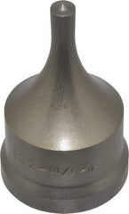 Cleveland Steel Tool - 5/16 Inch Diameter Round Ironworker Punch - 1-17/32 Inch Body Diameter, 1-11/16 Inch Head Diameter, 2-11/16 Inch Overall Length - Exact Industrial Supply