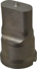 Cleveland Steel Tool - 11/16 Inch Wide Oblong Ironworker Punch - 1-17/32 Inch Body Diameter, 1-11/16 Inch Head Diameter, 2-11/16 Inch Overall Length - Exact Industrial Supply