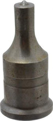 Cleveland Steel Tool - 7/16 Inch Diameter Round Ironworker Punch - 1 Inch Body Diameter, 1-3/16 Inch Head Diameter, 2-7/16 Inch Overall Length - Exact Industrial Supply