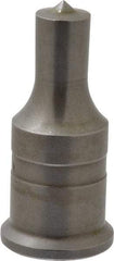 Cleveland Steel Tool - 9/16 Inch Diameter Round Ironworker Punch - 1 Inch Body Diameter, 1-3/16 Inch Head Diameter, 2-7/16 Inch Overall Length - Exact Industrial Supply