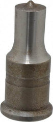 Cleveland Steel Tool - 11/16 Inch Diameter Round Ironworker Punch - 1 Inch Body Diameter, 1-3/16 Inch Head Diameter, 2-7/16 Inch Overall Length - Exact Industrial Supply