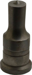 Cleveland Steel Tool - 13/16 Inch Diameter Round Ironworker Punch - 1-1/4 Inch Body Diameter, 1-1/2 Inch Head Diameter, 3-1/8 Inch Overall Length - Exact Industrial Supply