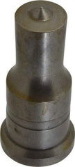 Cleveland Steel Tool - 15/16 Inch Diameter Round Ironworker Punch - 1-1/4 Inch Body Diameter, 1-1/2 Inch Head Diameter, 3-1/8 Inch Overall Length - Exact Industrial Supply