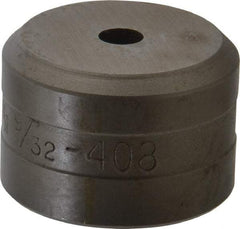 Cleveland Steel Tool - 9/32 Inch Diameter Round Ironworker Die - 1-1/2 Inch Head Diameter, 1 Inch Head Height - Exact Industrial Supply