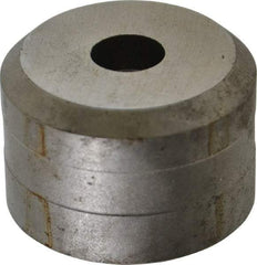 Cleveland Steel Tool - 7/16 Inch Diameter Round Ironworker Die - 1-1/2 Inch Head Diameter, 1 Inch Head Height - Exact Industrial Supply