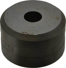 Cleveland Steel Tool - 1/2 Inch Diameter Round Ironworker Die - 1-13/16 Inch Head Diameter, 1-1/8 Inch Head Height - Exact Industrial Supply