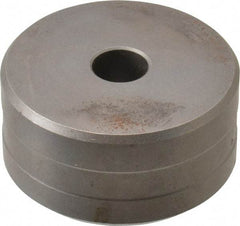 Cleveland Steel Tool - 3/8 Inch Diameter Round Ironworker Die - 2 Inch Head Diameter, 1 Inch Head Height - Exact Industrial Supply