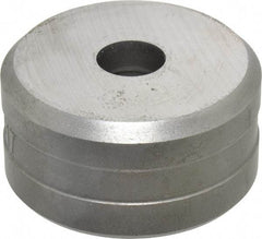 Cleveland Steel Tool - 17/32 Inch Diameter Round Ironworker Die - 2 Inch Head Diameter, 1 Inch Head Height - Exact Industrial Supply