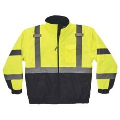 8377 XL LIME QUILTED BOMBER JACKET - Exact Industrial Supply