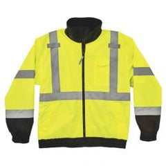 8379 S LIME FLEECE LINED BOMBER - Exact Industrial Supply