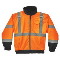 8379 L ORANGE LINED BOMBER JACKET - Exact Industrial Supply