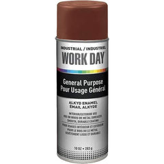 Krylon - Brown, Gloss, Enamel Spray Paint - 9 to 13 Sq Ft per Can, 10 oz Container, Use on Ceramics, Glass, Metal, Plaster, Wood - Exact Industrial Supply