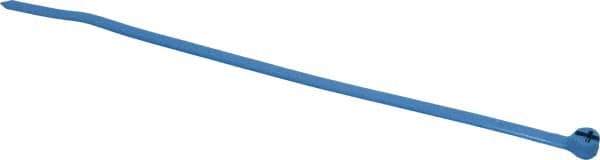 Thomas & Betts - 7.31" Long Blue Nylon Standard Cable Tie - 50 Lb Tensile Strength, 1.22mm Thick, 44.45mm Max Bundle Diam - Exact Industrial Supply