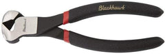 Blackhawk by Proto - 6-5/8" OAL, 12 AWG Capacity, End Cutting Pliers - 5/16" Jaw Length x 1-3/4" Jaw Width, Cushion Grip Handle - Exact Industrial Supply