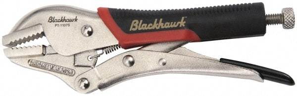 Blackhawk by Proto - 7-5/16" OAL Flat Jaw Locking Pliers - 1-25/32" Jaw Width, 5/8" Jaw Depth, Standard Handle - Exact Industrial Supply