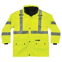 8385 3XL LIME 4-IN-1 JACKET - Exact Industrial Supply