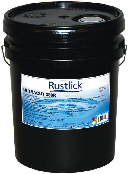 Rustlick - Ultracut 380R, 5 Gal Pail Cutting & Grinding Fluid - Semisynthetic - Exact Industrial Supply