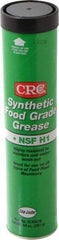 CRC - 14 oz Cartridge Synthetic High Temperature Grease - Clear/Yellow, Extreme Pressure, Food Grade & High/Low Temperature, 400°F Max Temp, NLGIG 2, - Exact Industrial Supply