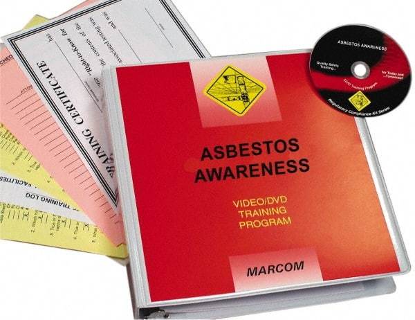 Marcom - Asbestos Awareness, Multimedia Training Kit - 14 Minute Run Time DVD, English and Spanish - Exact Industrial Supply