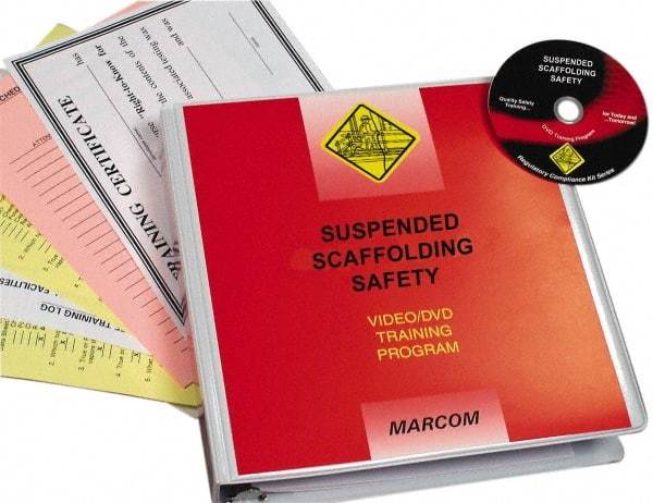 Marcom - Suspended Scaffolding Safety, Multimedia Training Kit - 20 Minute Run Time DVD, English and Spanish - Exact Industrial Supply