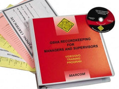 Marcom - OSHA Recordkeeping for Managers and Supervisors, Multimedia Training Kit - 20 Minute Run Time DVD, English and Spanish - Exact Industrial Supply