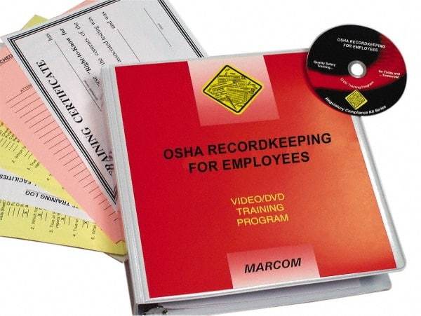 Marcom - OSHA Recordkeeping for Employees, Multimedia Training Kit - 14 Minute Run Time DVD, English and Spanish - Exact Industrial Supply