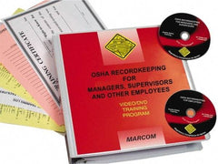 Marcom - OSHA Recordkeeping for Managers, Supervisors and Employees, Multimedia Training Kit - 37 Minute Run Time DVD, English and Spanish - Exact Industrial Supply