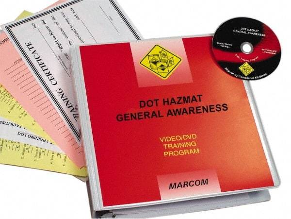 Marcom - DOT HazMat General Awareness, Multimedia Training Kit - 17 Minute Run Time DVD, English and Spanish - Exact Industrial Supply