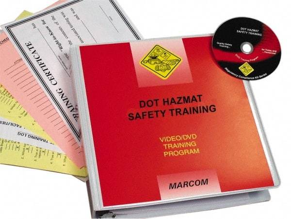 Marcom - DOT HazMat Safety, Multimedia Training Kit - 18 Minute Run Time DVD, English and Spanish - Exact Industrial Supply