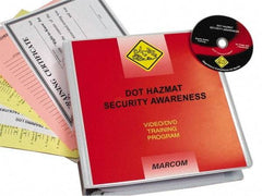Marcom - DOT HazMat Security Awareness, Multimedia Training Kit - 13 Minute Run Time DVD, English and Spanish - Exact Industrial Supply