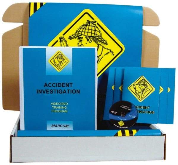 Marcom - Accident Investigation, Multimedia Training Kit - 13 Minute Run Time DVD, English and Spanish - Exact Industrial Supply