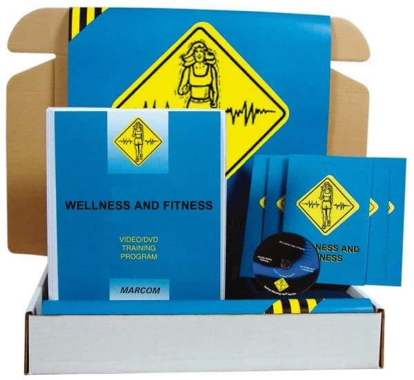 Marcom - Wellness and Fitness, Multimedia Training Kit - 13 Minute Run Time DVD, English and Spanish - Exact Industrial Supply