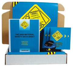 Marcom - The ANSI Material Safety Data Sheet, Multimedia Training Kit - 13 Minute Run Time DVD, English and Spanish - Exact Industrial Supply