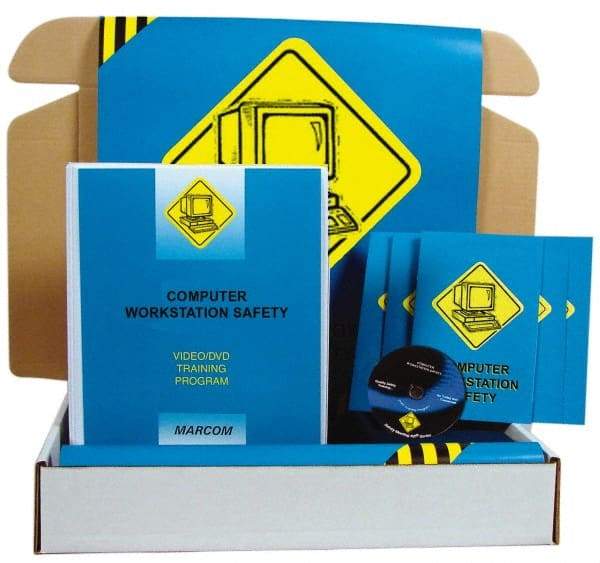 Marcom - Computer Workstation Safety, Multimedia Training Kit - 18 Minute Run Time DVD, English and Spanish - Exact Industrial Supply