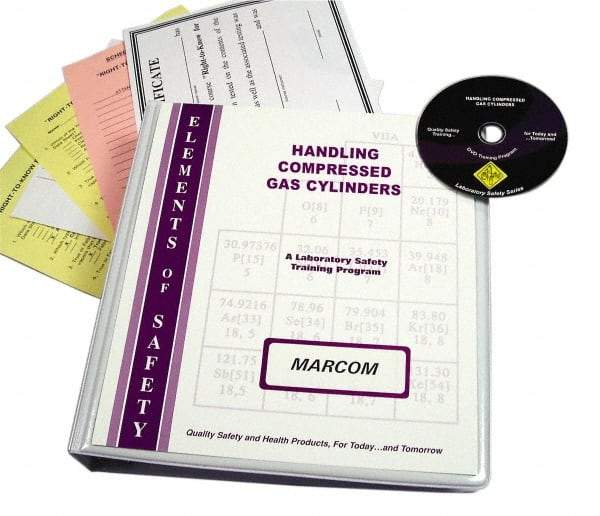 Marcom - Handling of Compressed Gas Cylinders, Multimedia Training Kit - DVD, English - Exact Industrial Supply