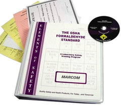 Marcom - The OSHA Formaldehyde Standard, Multimedia Training Kit - DVD, English - Exact Industrial Supply