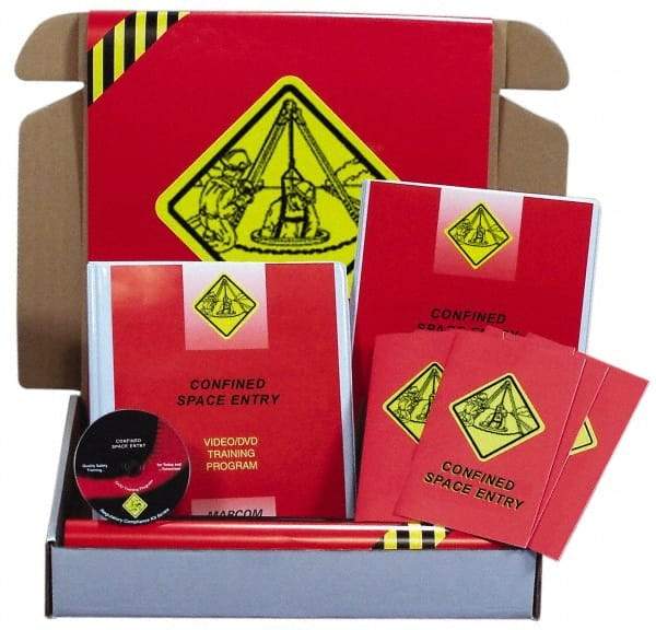 Marcom - Confined Space Entry, Multimedia Training Kit - 19 Minute Run Time DVD, English and Spanish - Exact Industrial Supply