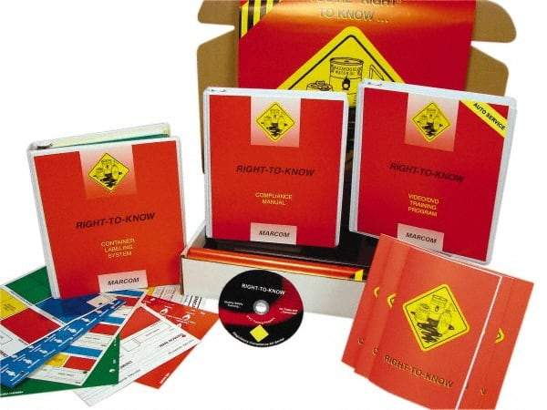 Marcom - Right to Know for Auto Service Facilities, Multimedia Training Kit - 21 Minute Run Time DVD, English and Spanish - Exact Industrial Supply