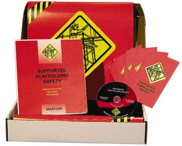 Marcom - Supported Scaffolding Safety, Multimedia Training Kit - 20 Minute Run Time DVD, English and Spanish - Exact Industrial Supply