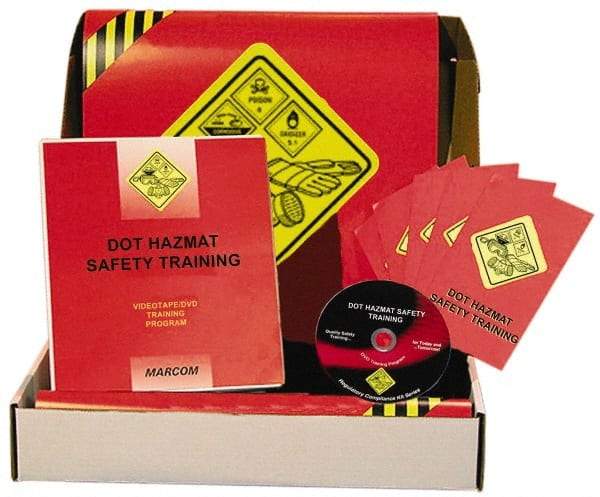 Marcom - DOT HazMat Safety, Multimedia Training Kit - 18 Minute Run Time DVD, English and Spanish - Exact Industrial Supply