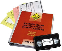 Marcom - Accidental Release Measures and Spill Cleanup Procedures, Multimedia Training Kit - 19 min Run Time DVD, 1 Course, English & Spanish - Exact Industrial Supply
